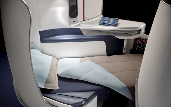 Air France Business Class Bed