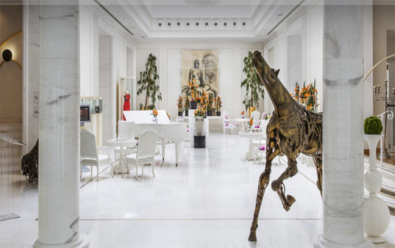 Boscolo-Exedra-Nice-France-Lobby-Reception-Area-Artwork