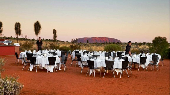 Dine under the stars at Sails in the Desert Ayers Rock