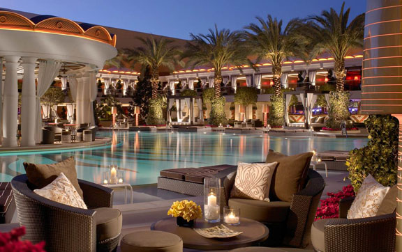 One of the many lavish dining opportunities at the Encore at Wynn hotel and resort, Las Vegas.