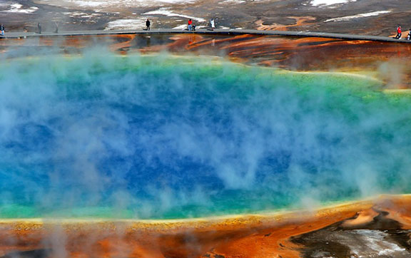 Morning Glory Pool in Yellowstone